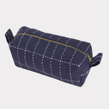 Small Grid-Stitch Toiletry Bag ~ Assorted Colors