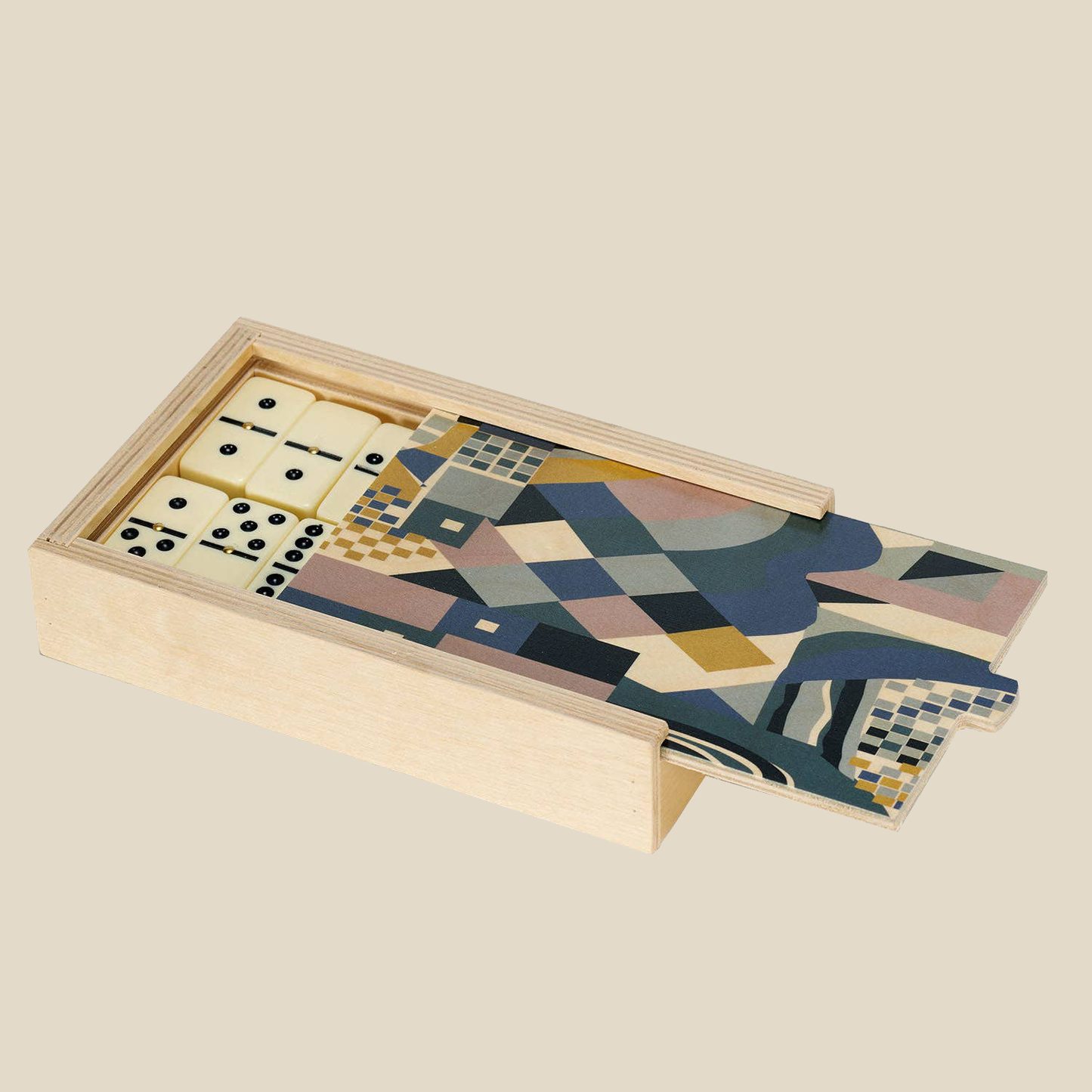 paloma teal domino set by wolfum studio