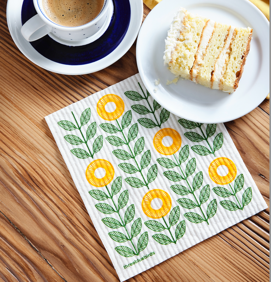 Swedish Dishcloth ~ Sunflowers