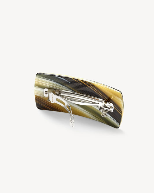 Jumbo Box Barrette ~ Horn