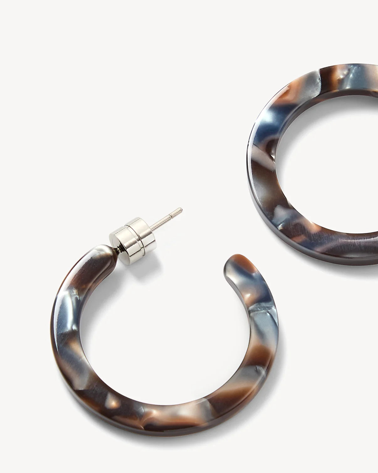 Mini Hoops ~ Blue Horn