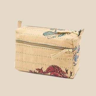 Vintage Sari Toiletry Bag ~ Medium