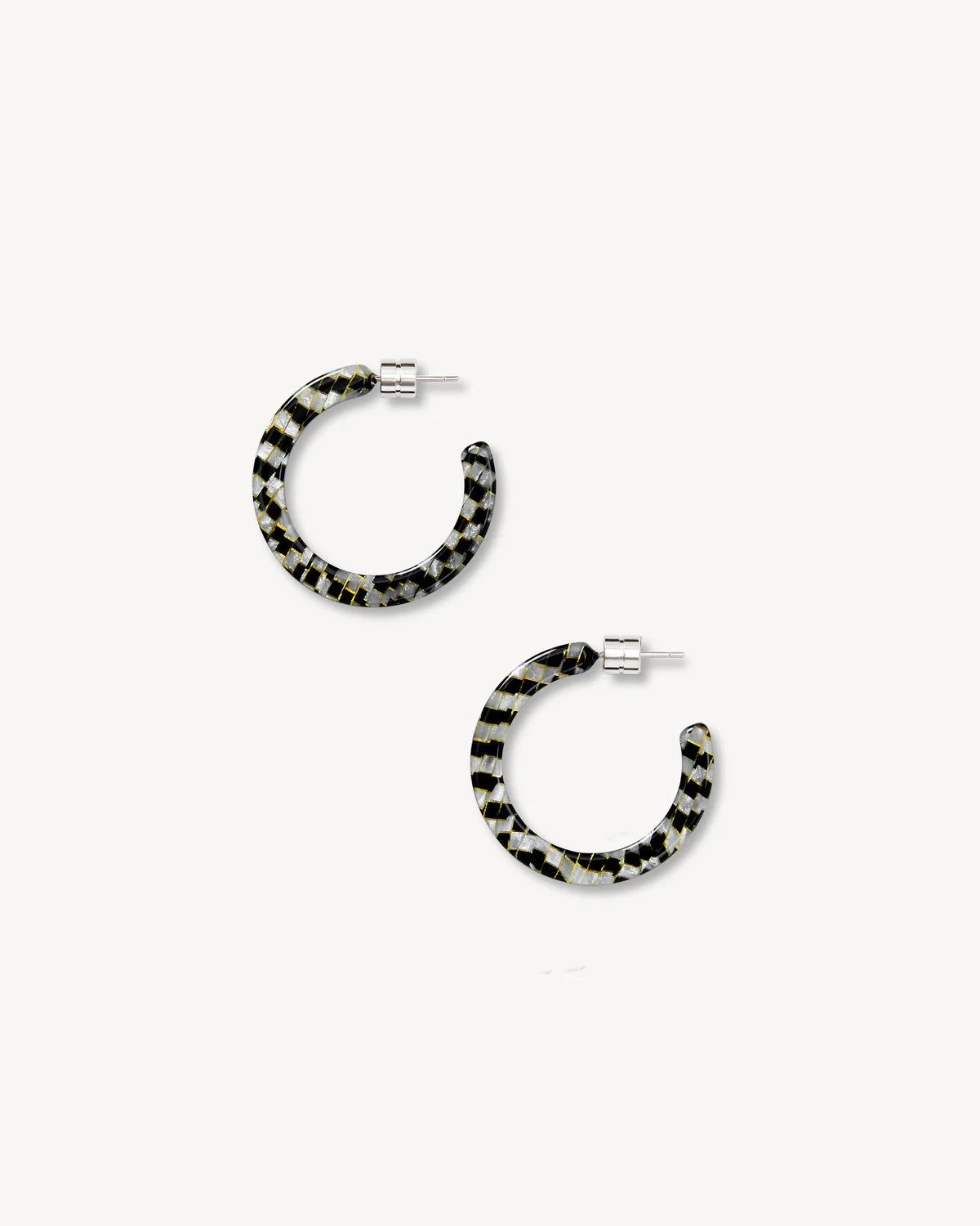 Mini Hoops ~ Perle Noir