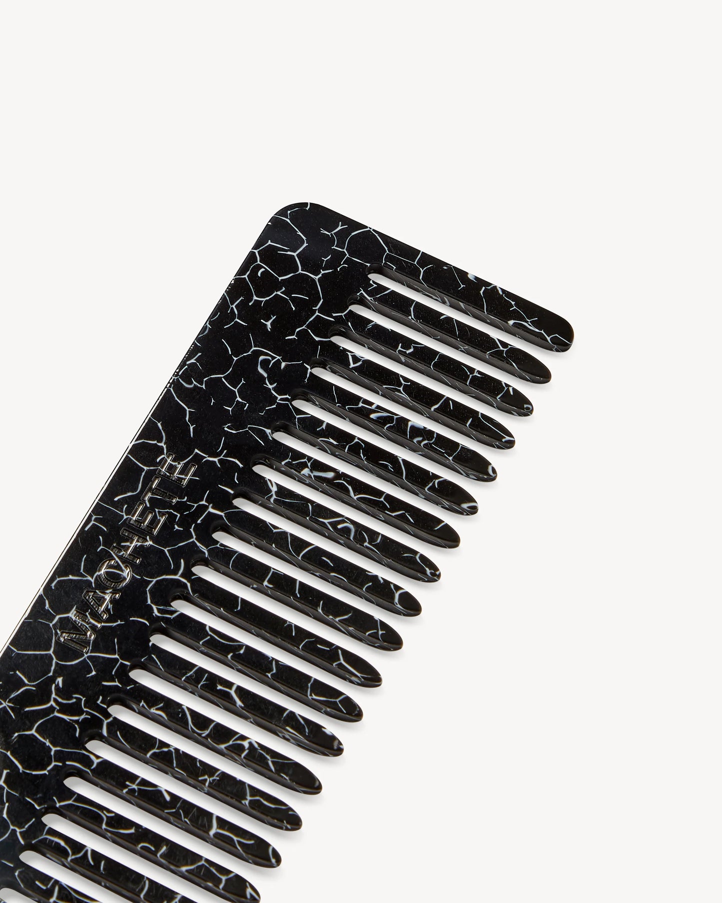 Hair Comb ~ Black Marble