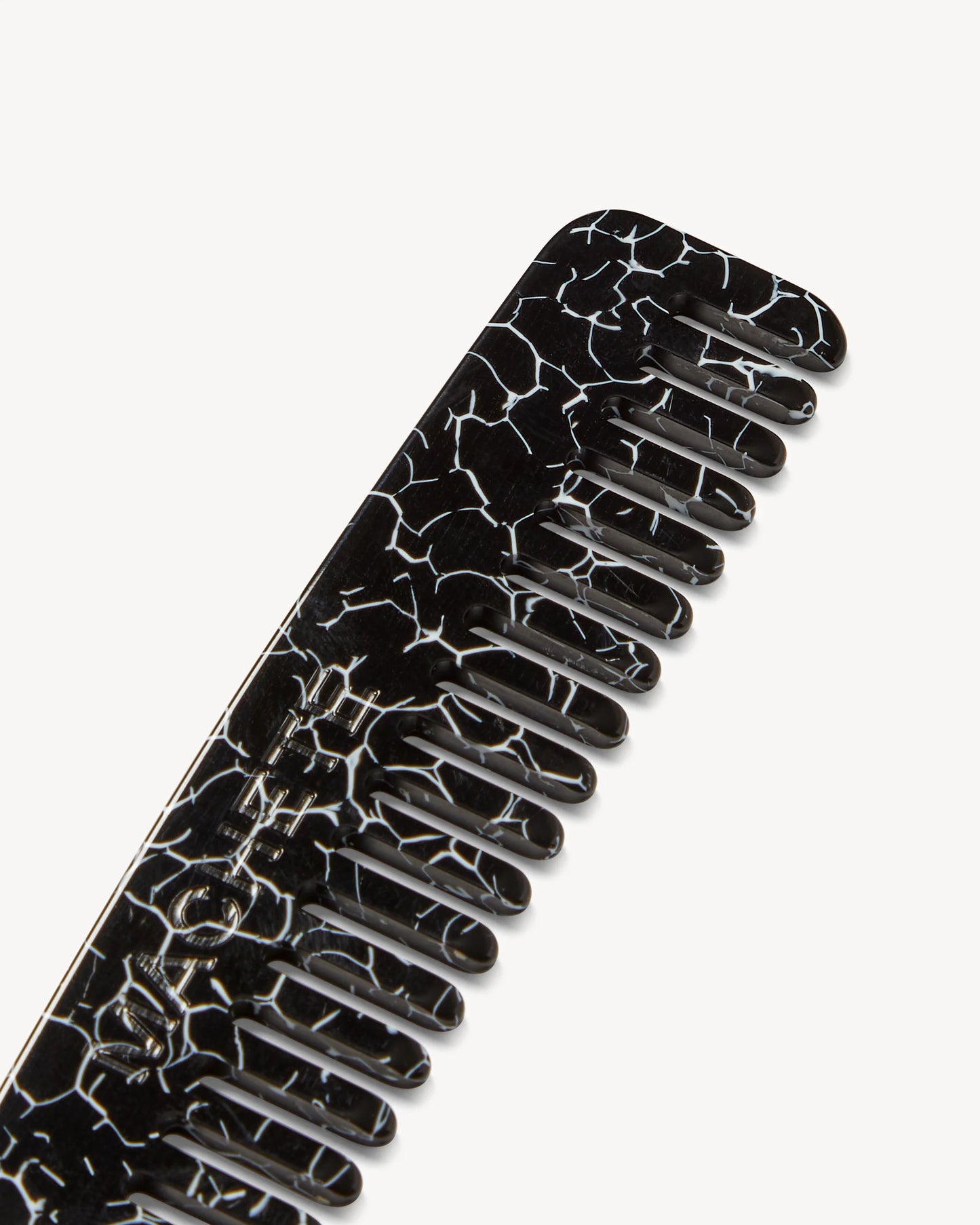 Hair Comb ~ Black Marble
