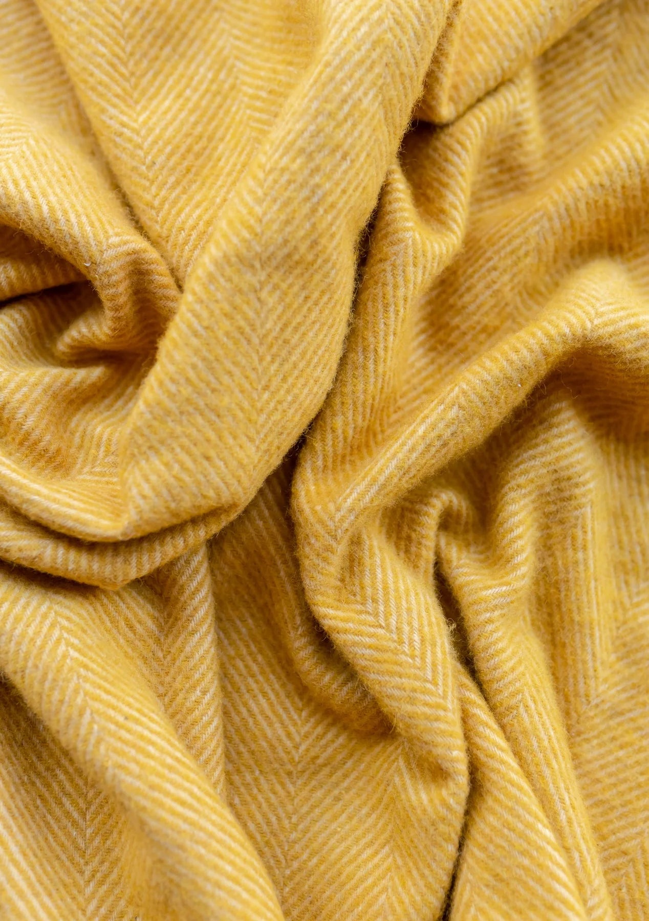 Small Picnic Blanket ~ Golden Herringbone