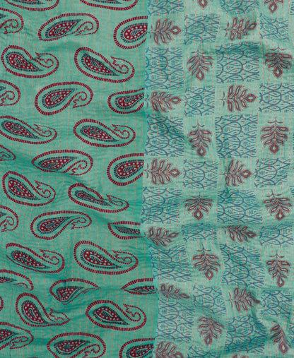 Baby Kantha Quilt ~ Blue Hues