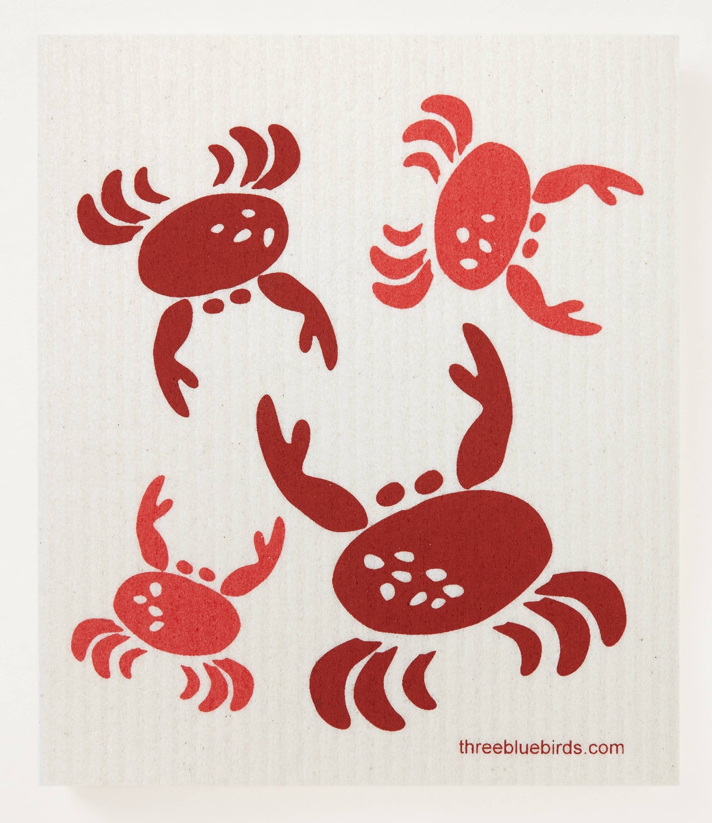 Swedish Dishcloth ~ Coral Crabs