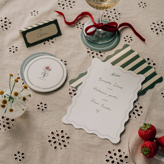 Menu Cards Set of 20 ~ Fruits & Coupes