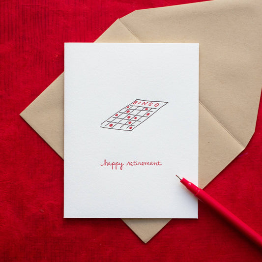 Retirement Greeting Card ~ Game of Checkers