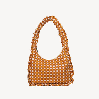 Momo Shoulder Bag ~ Toffee Check