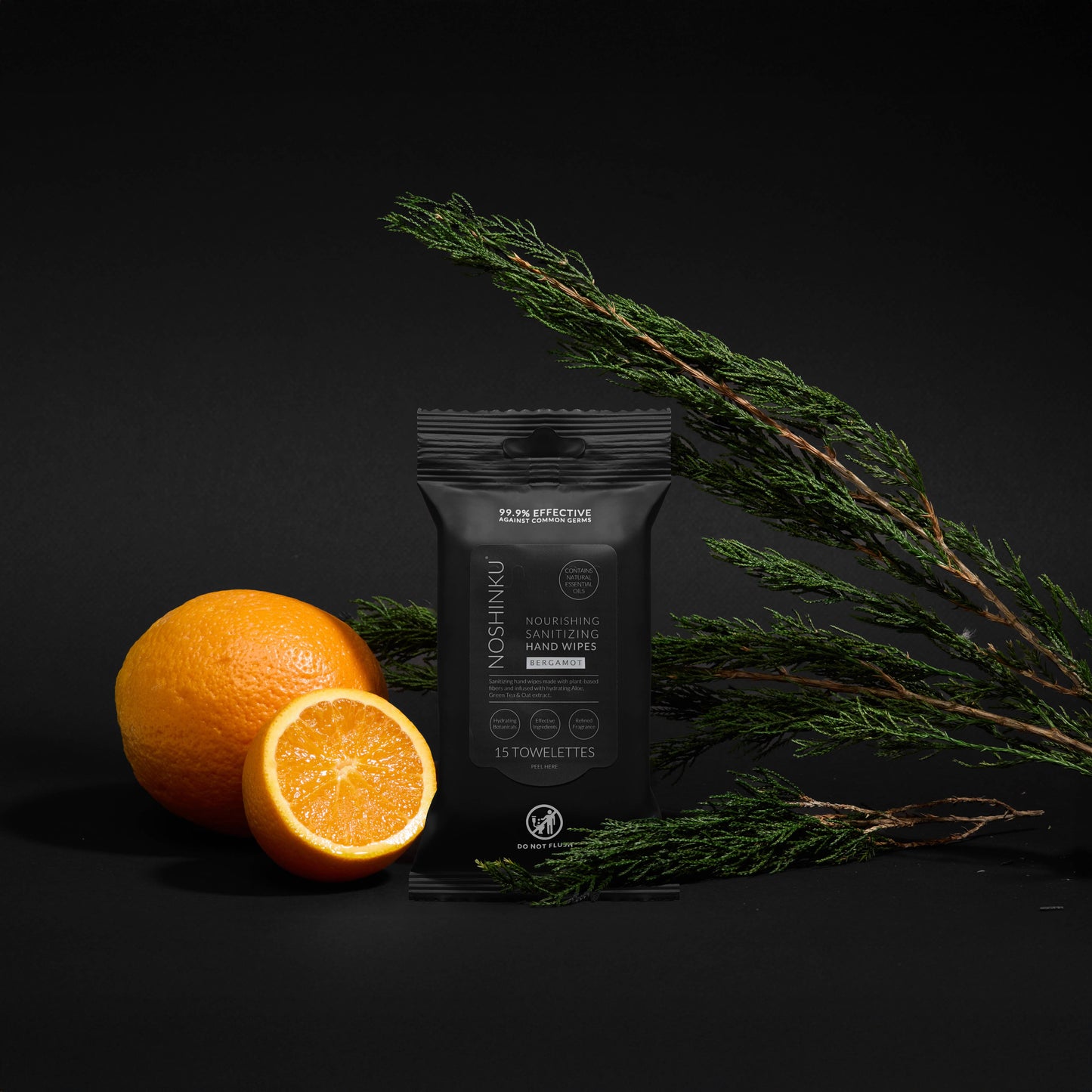 Hand Sanitizing Travel Wipes ~ Bergamot