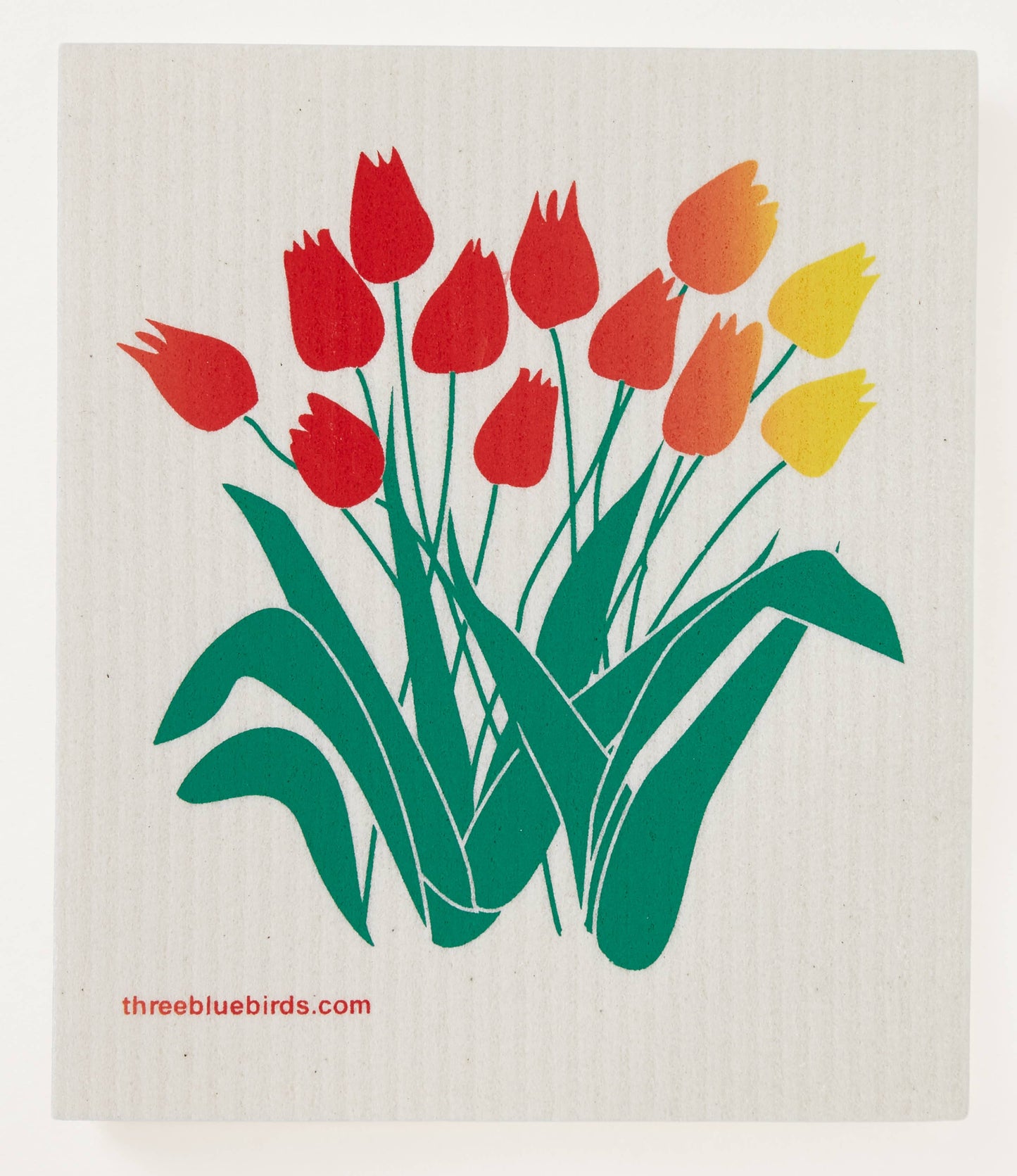 Swedish Dishcloth ~ One-of-a-Kind Tulips