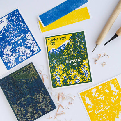 Appreciation Greeting Card ~ Thank You for Inspiring Me