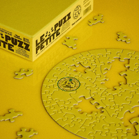 Round Puzzle (81 Pieces) ~ Flat Lemon