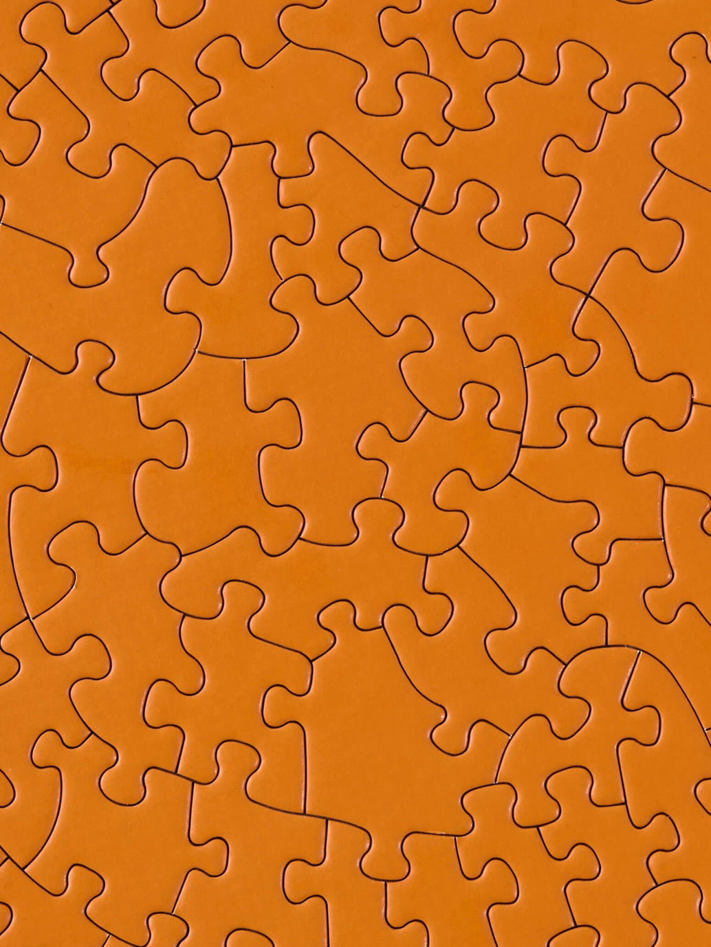 Round Puzzle (81 Pieces) ~ Flat Orange