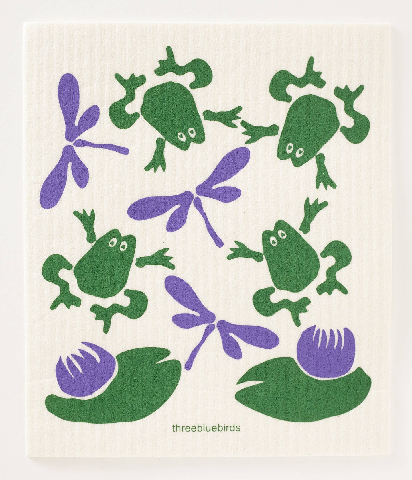 Swedish Dishcloth ~ Frogs & Flies