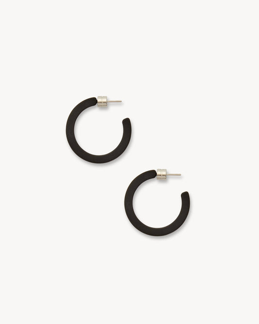 Mini Hoops ~ Black Matte