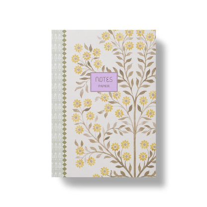 Lined Notebook, A5 Softcover - Floral Collage