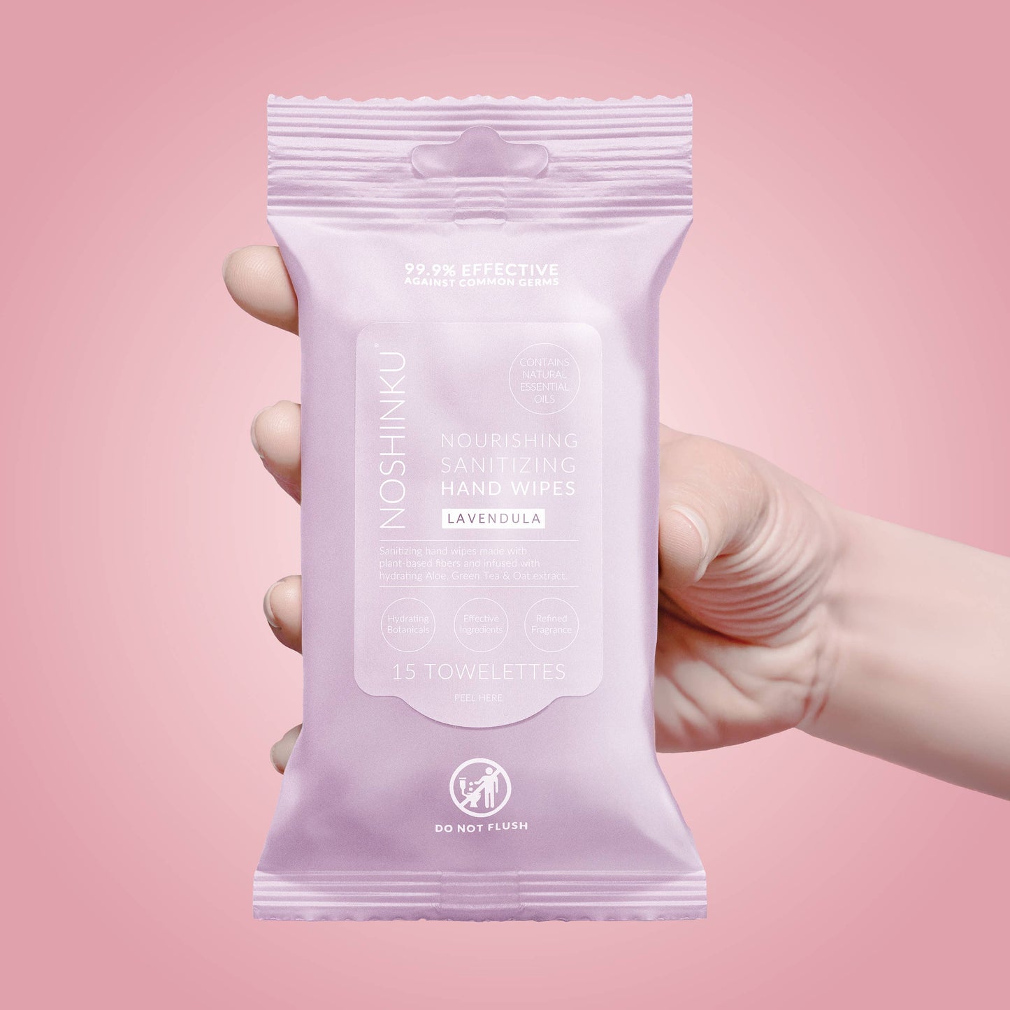 Hand Sanitizing Travel Wipes ~ Lavender