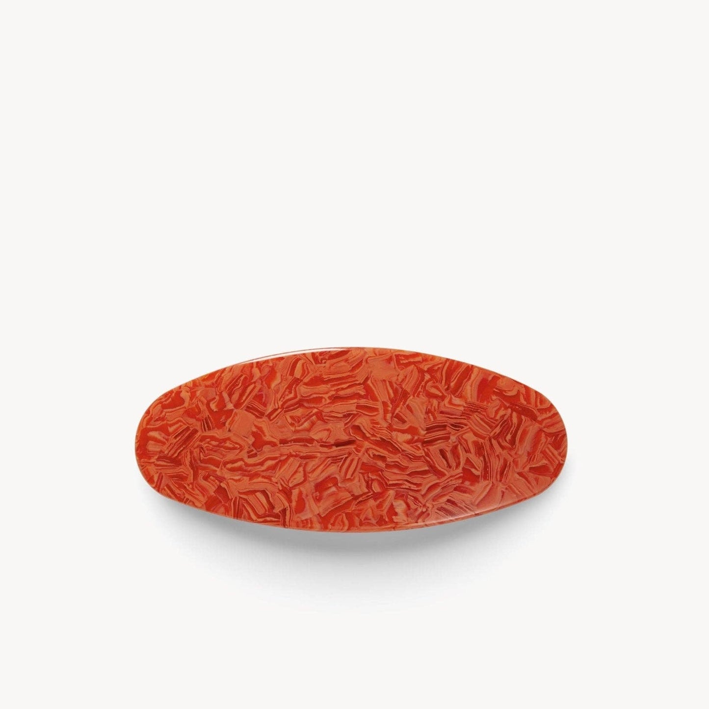 Jumbo Oval Barrette ~ Poppy