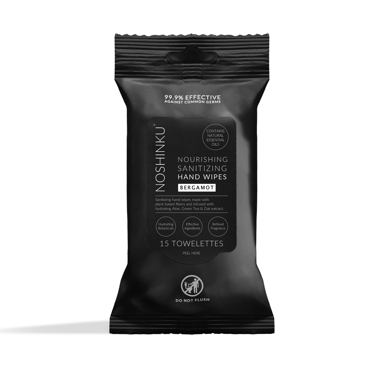 Hand Sanitizing Travel Wipes ~ Bergamot