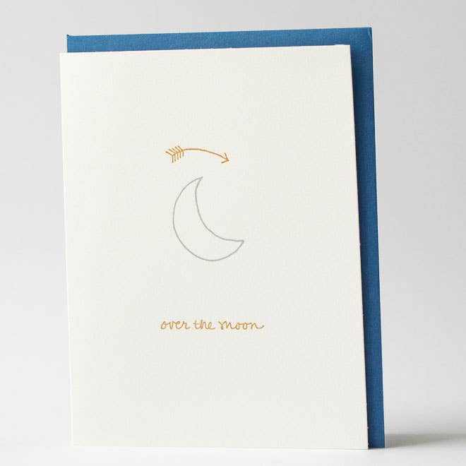 Congratulations Greeting Card ~ Over The Moon