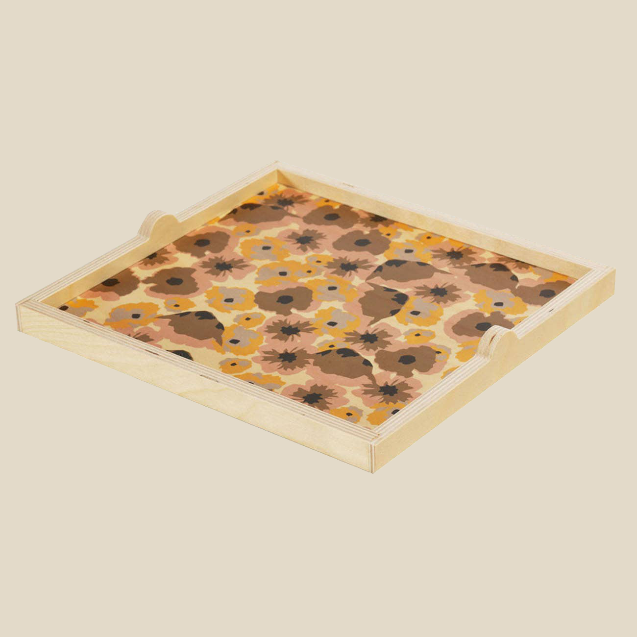 Square Tray ~ Poppy Taupe