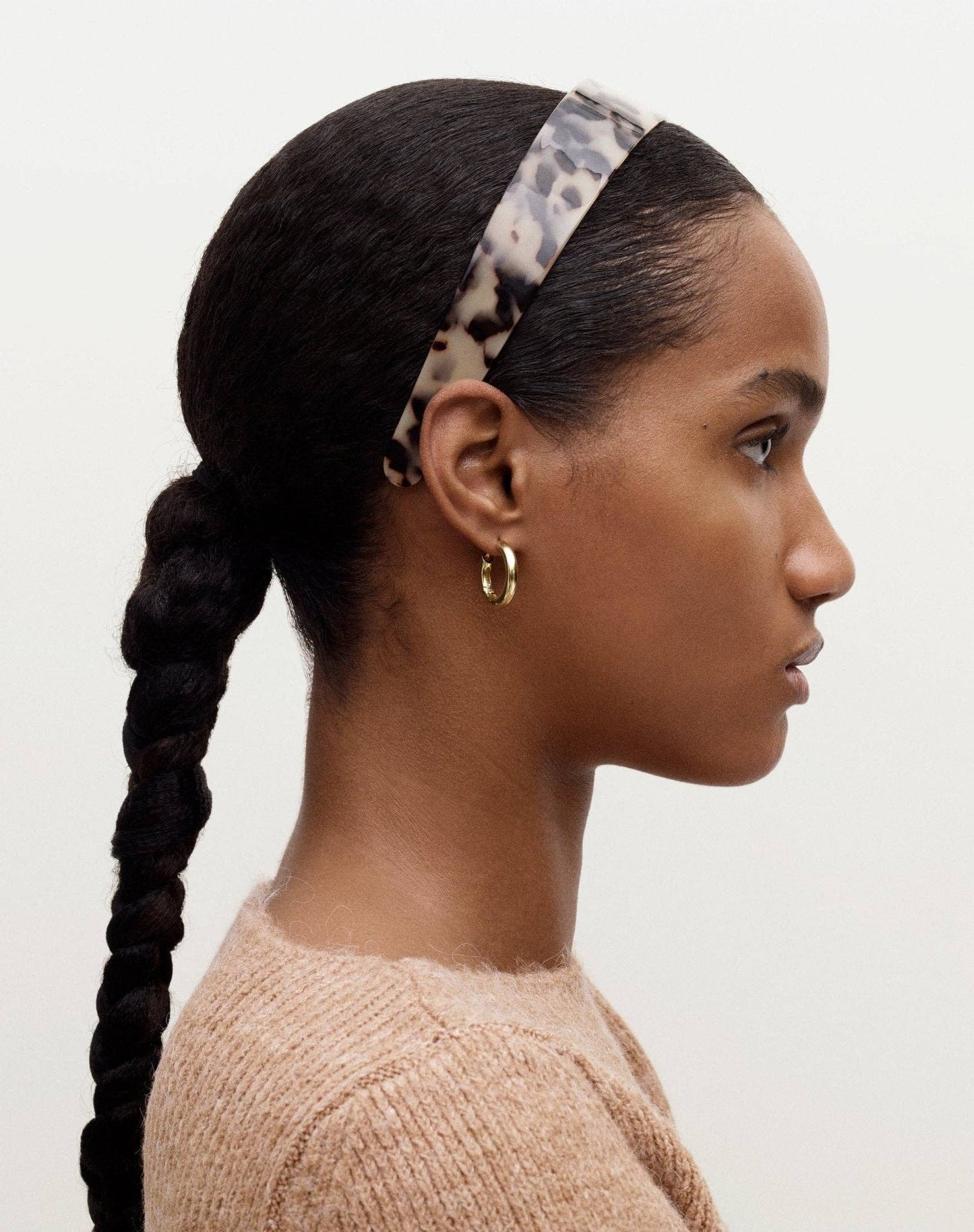 Petite Wavy Hoops ~ 3/4 Silver