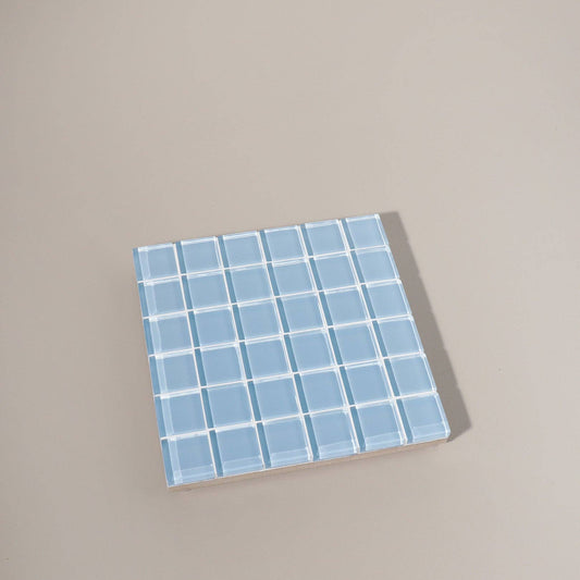 Square Glass Tile Tray ~ It's Sky