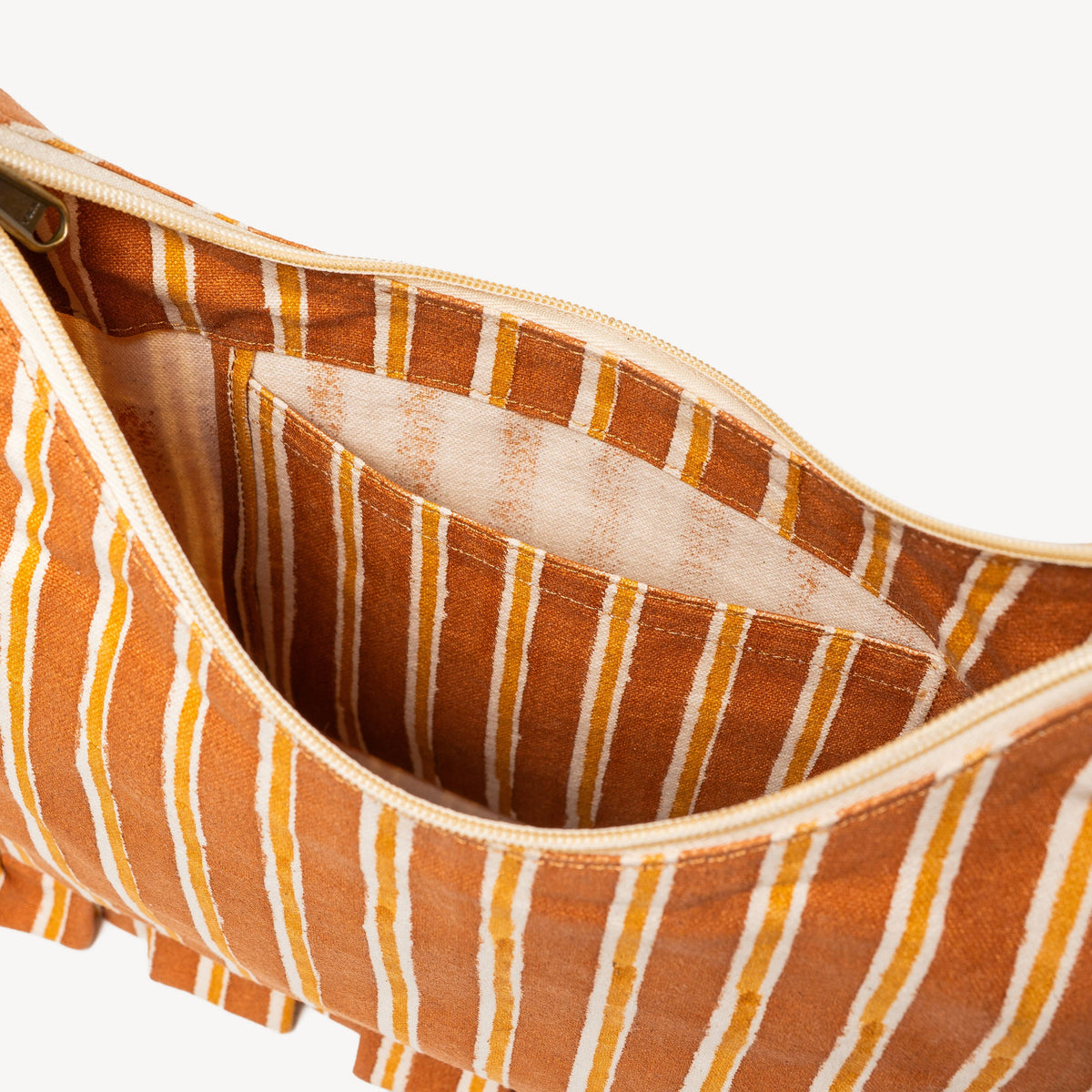 Momo Shoulder Bag ~ Chocolate Stripe