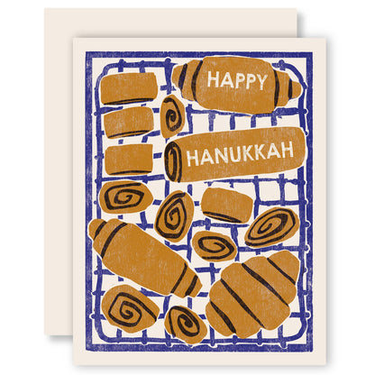 Holiday Greeting Card ~ Happy Hanukkah (Rugelach)