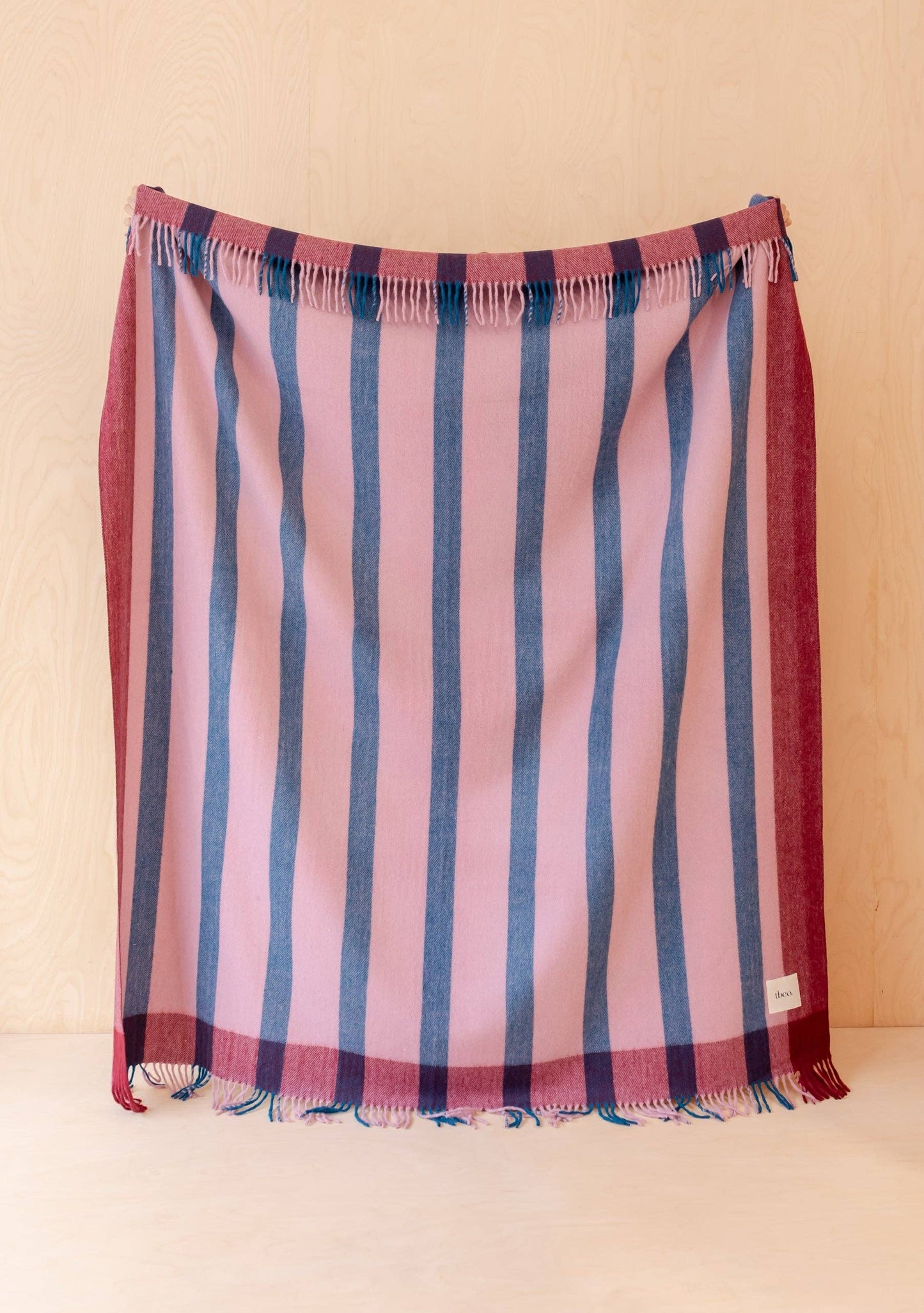 House Blanket ~ Berry Frame Stripe