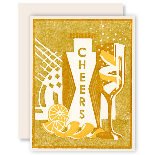 Celebratory Greeting Card ~ Cheers (French 75)
