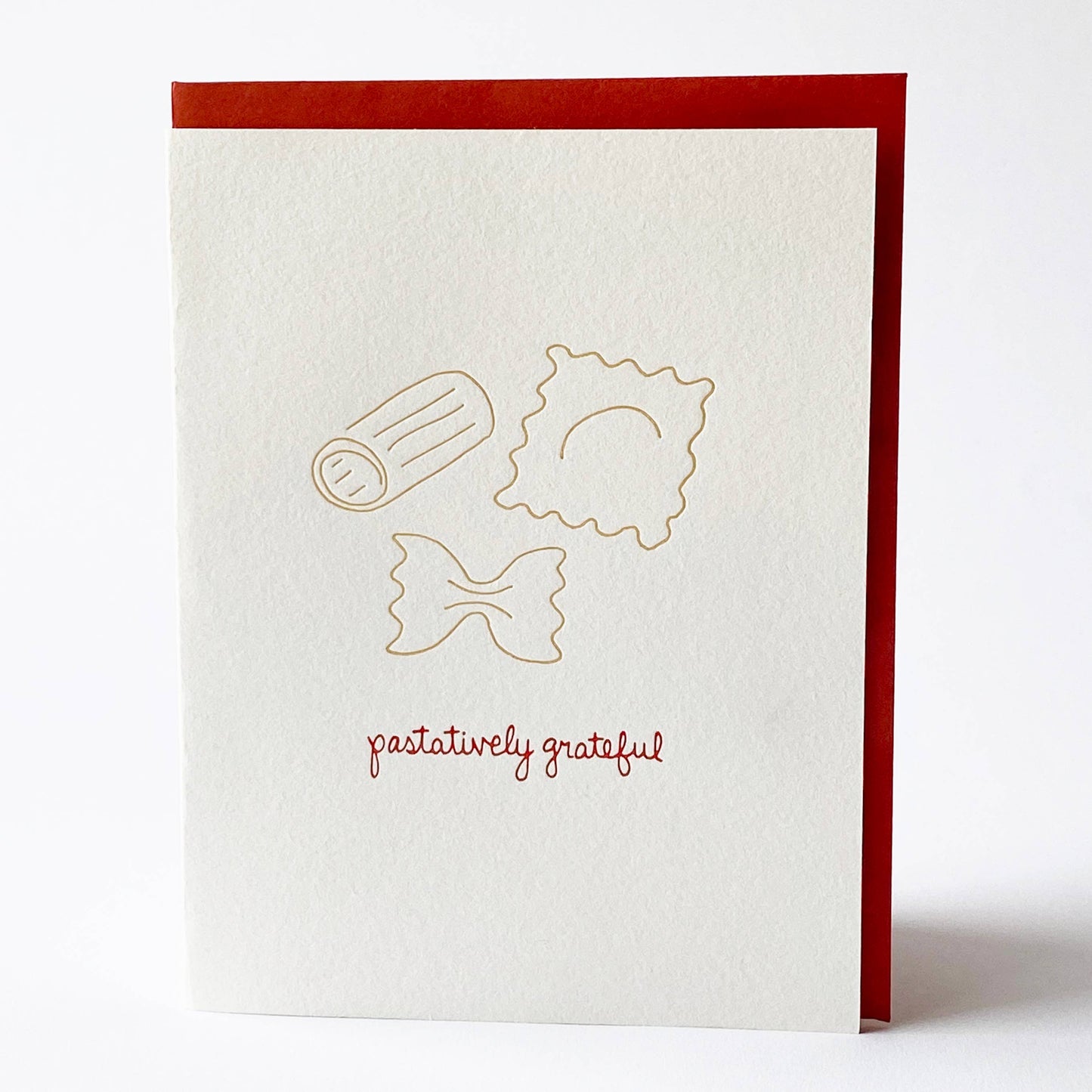 Appreciation Greeting Card ~ Pastatively Grateful