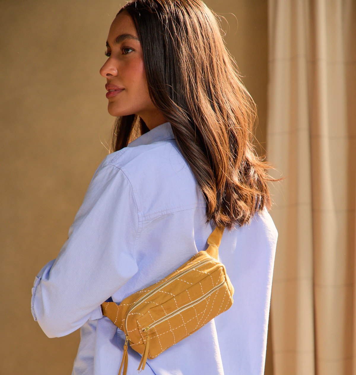 Embroidered Belt Bag