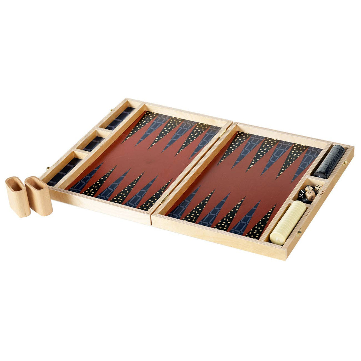 Tabletop Backgammon Set ~ Wallis Navy