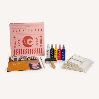 Stationery Block Printing Set  ~ Cosmic