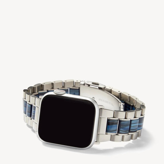 Boyfriend Apple Watch Band ~ Indigo Silver