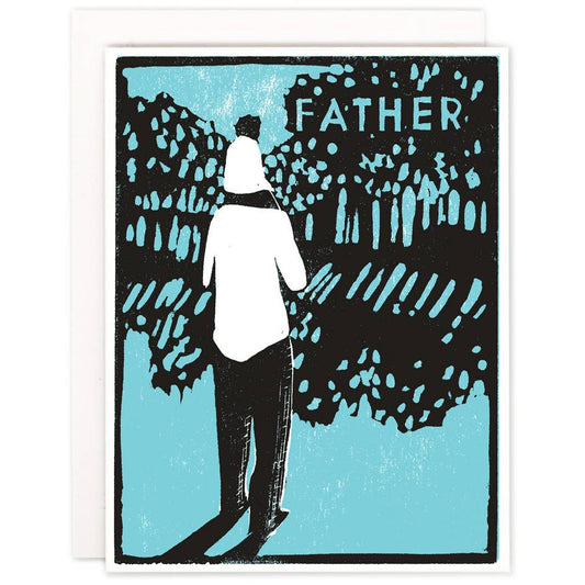Parent Greeting Card ~ Father's Shoulders