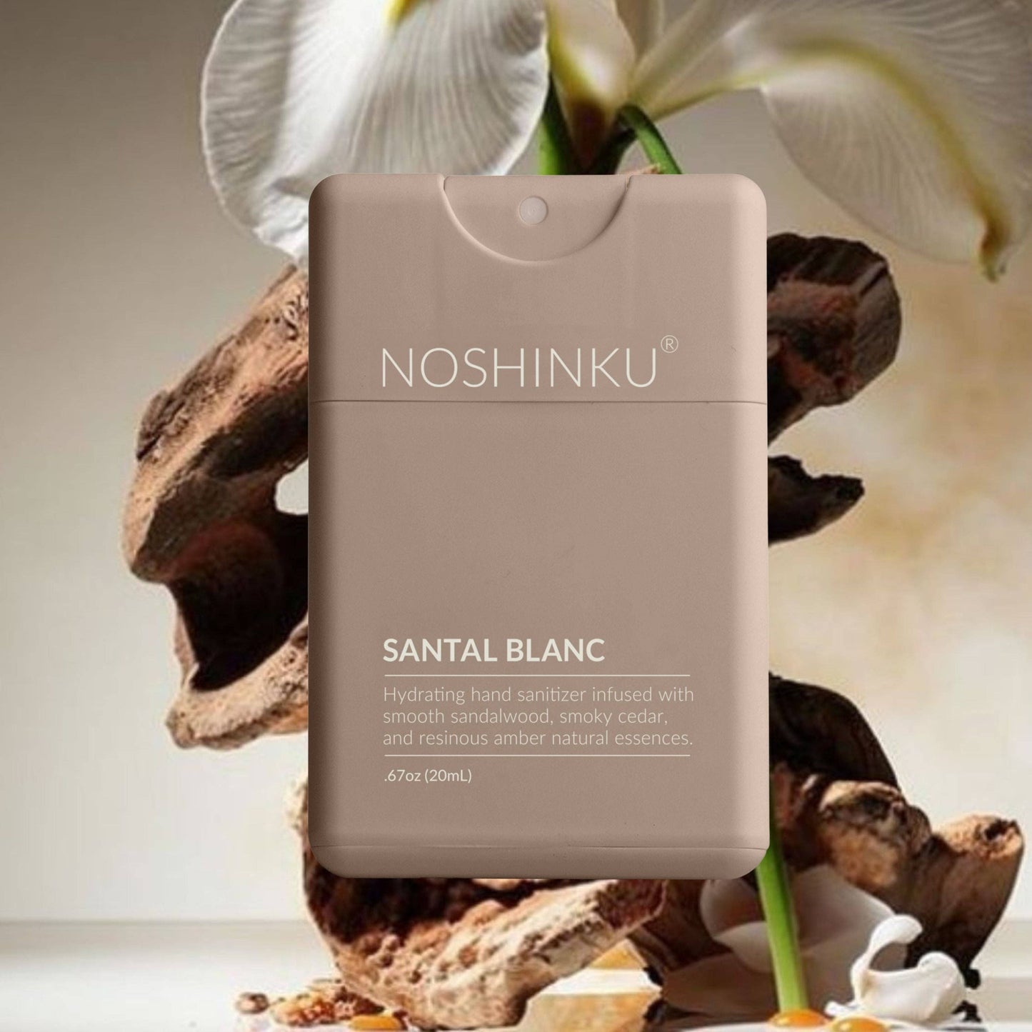 Refillable Pocket Sanitizer ~ Santal Blanc