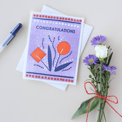 Celebratory Greeting Card ~ Congratulations Bouquet