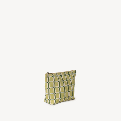 Large Waterproof Pouch - Moss Check