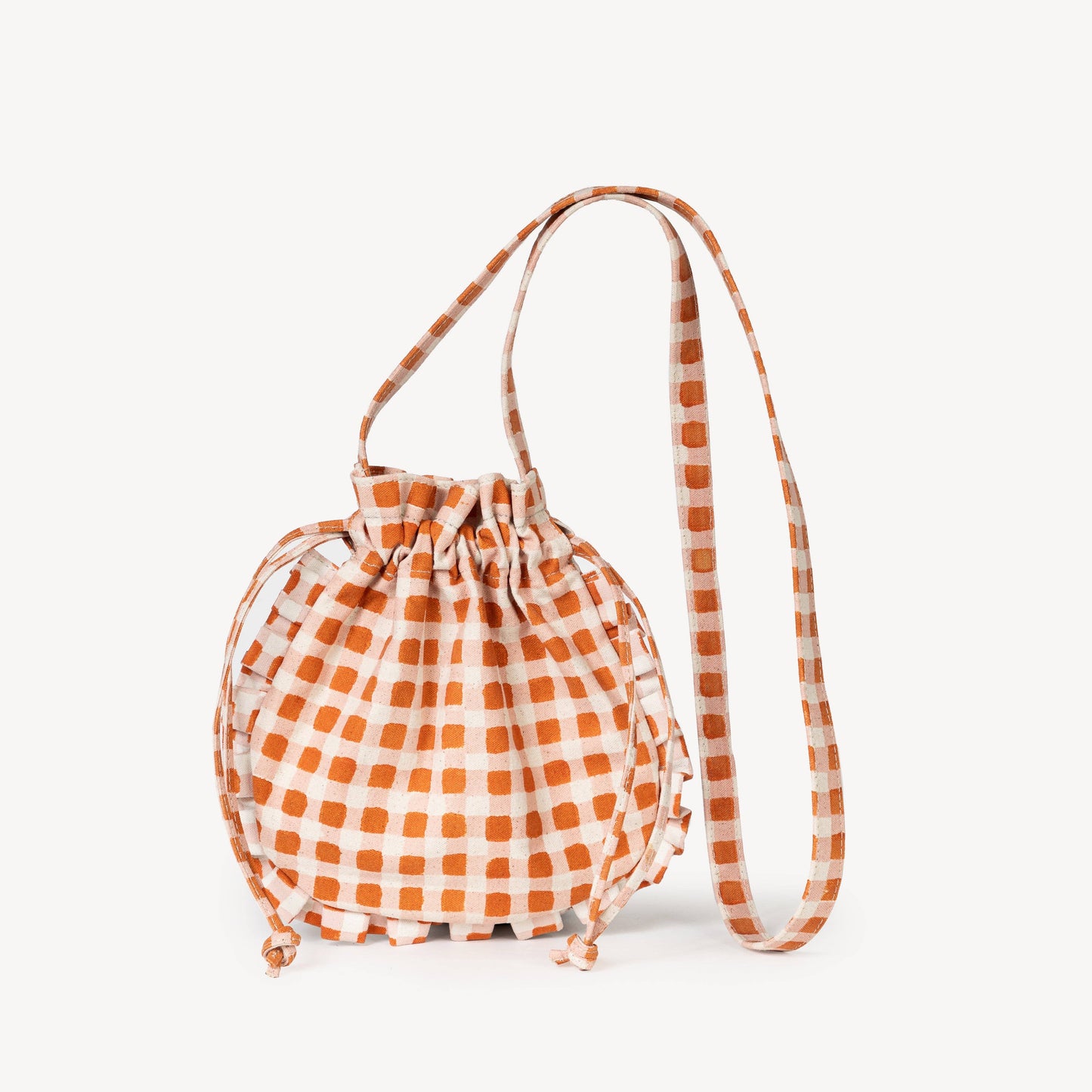 Momo Crossbody Bag ~ Harvest Gold Gingham