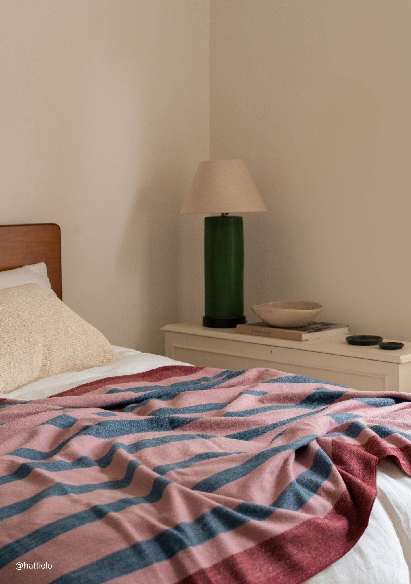 House Blanket ~ Berry Frame Stripe