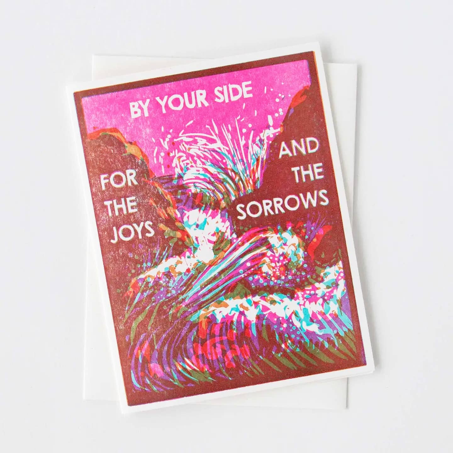 Sympathy Greeting Card ~ By Your Side (Waves)