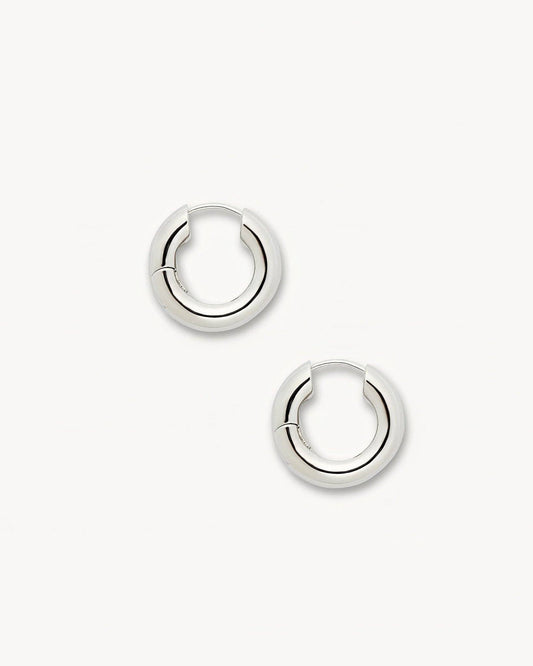 Baby Chunky Hoops ~ Silver