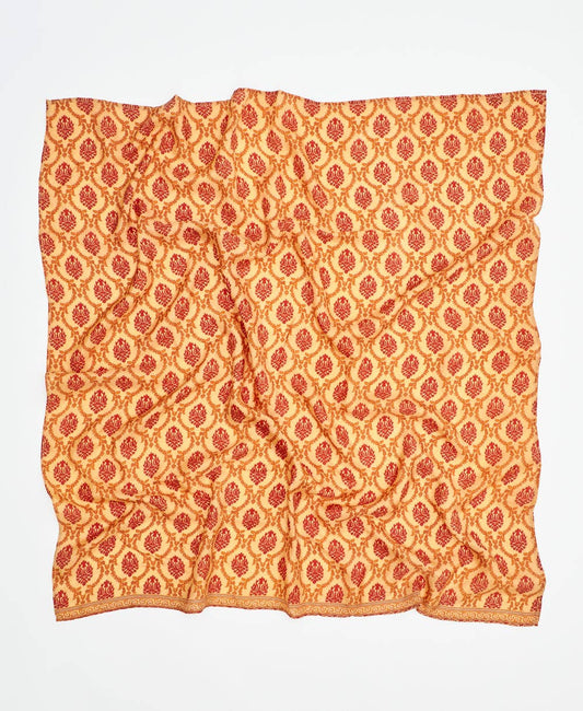 Vintage Silk Square Scarf ~ September Skies