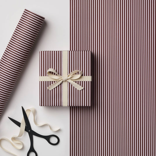 Complimentary Gift Wrapping ~ Russet Stripe