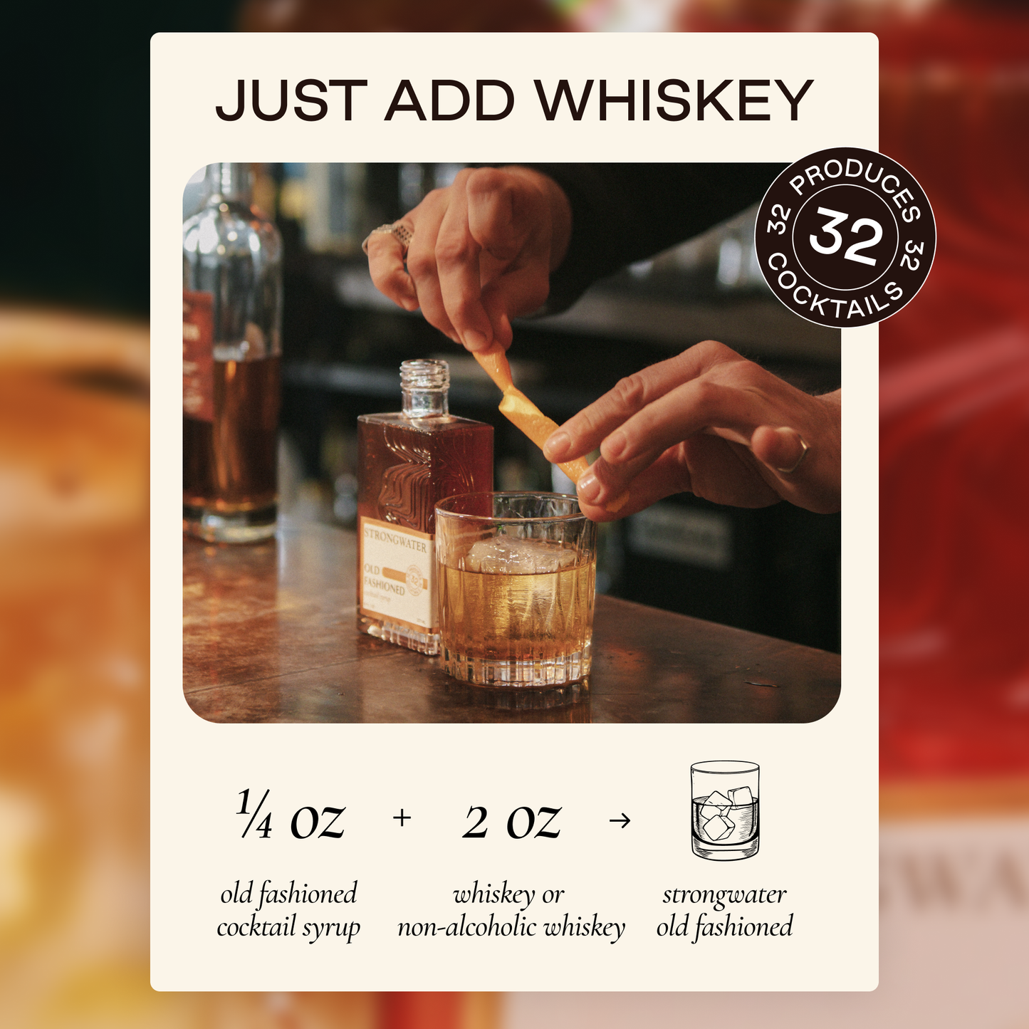 Old Fashioned Cocktail Syrup ~ Espresso